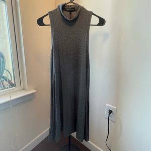 Cute high neck ribbed dress!